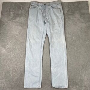 Vintage 90s Gap Straight Leg Jeans Mens 36x34 (32x34) Blue Light Wash Denim